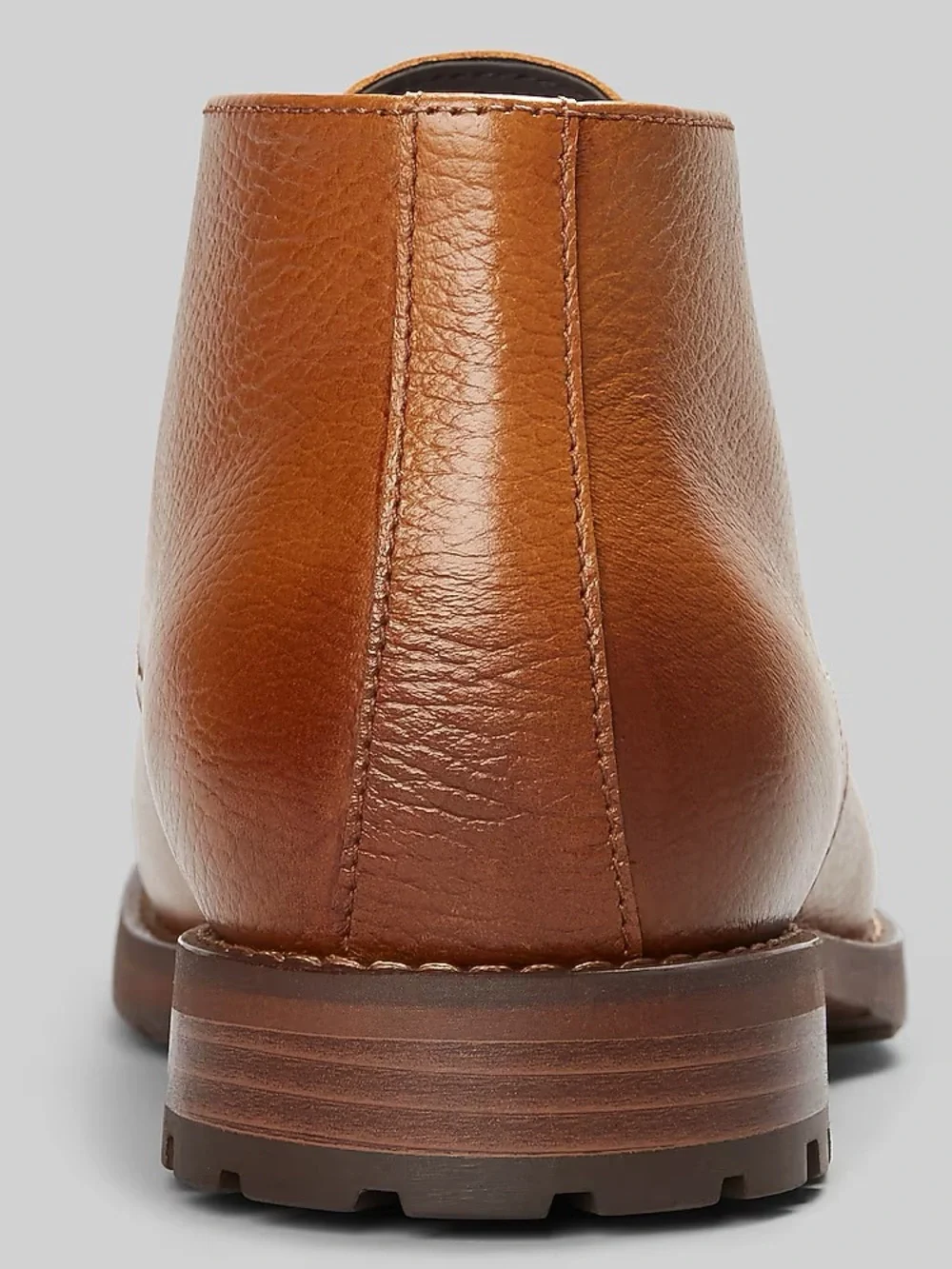 Joseph Abboud Men's Tan Pebbled Leather Chukka Boots S12 New With Tags